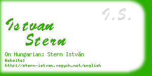 istvan stern business card